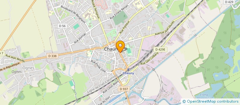 localisation de l'entreprise SCI SGPA  CHAUNY