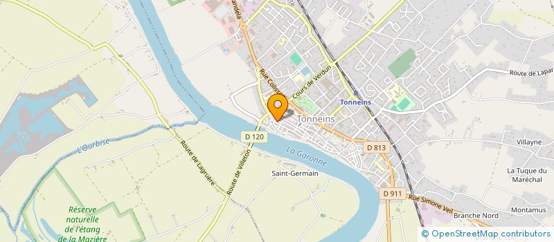 localisation de l'entreprise SCI  SGR  TONNEINS