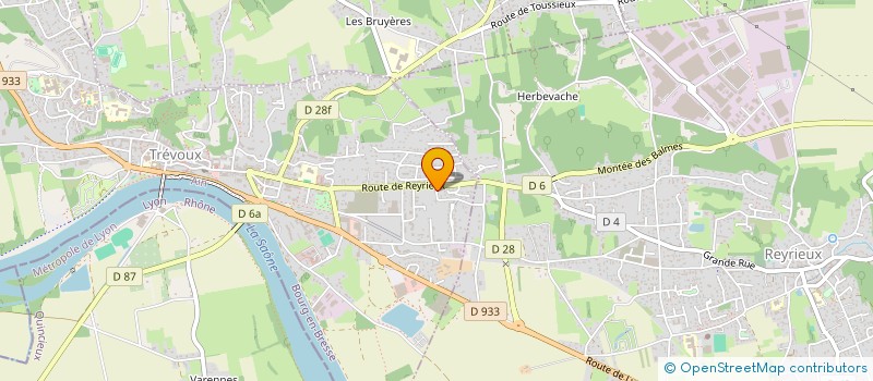 localisation de l'entreprise SCI SGR LE HELLO  TREVOUX