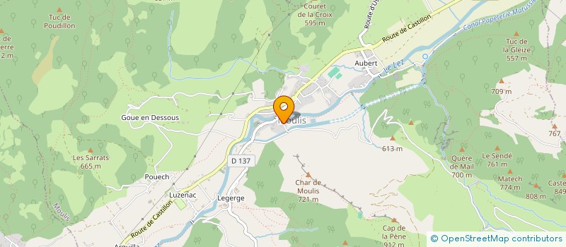 localisation de l'entreprise SCI SGS COUSERANS à MOULIS