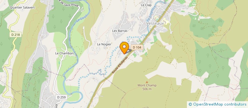 localisation de l'entreprise SCI SGSA  VESSEAUX