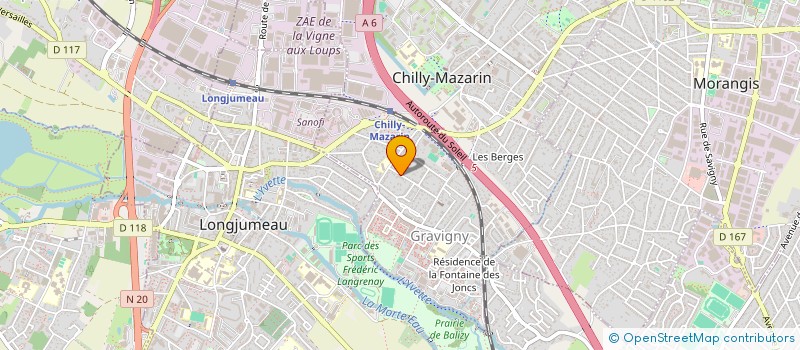 localisation de l'entreprise SCI SGV à CHILLY-MAZARIN