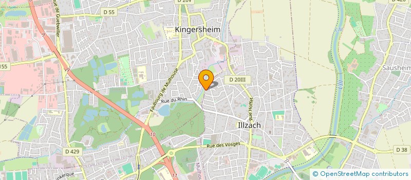 localisation de l'entreprise SCI SGVM  ILLZACH