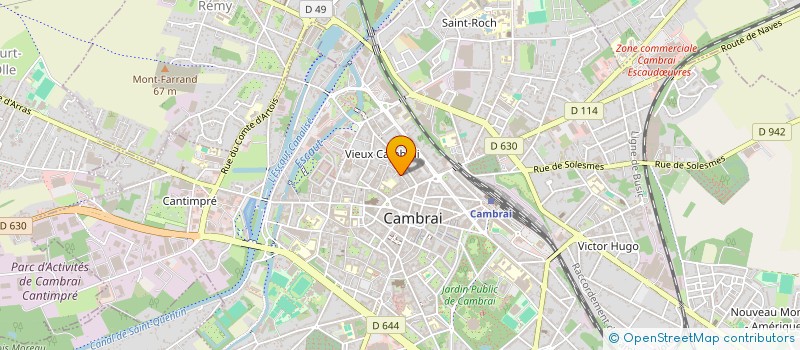 localisation de l'entreprise SCI SH à CAMBRAI