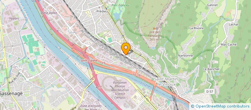 localisation de l'entreprise SCI SH GRP  SAINT-MARTIN-LE-VINOUX