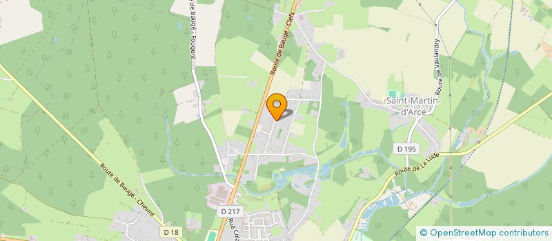 localisation de l'entreprise SCI SH LES LANDES DE SAINT MARTIN  BAUGE-EN-ANJOU