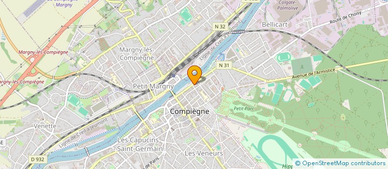 localisation de l'entreprise SCI SHABI  COMPIEGNE