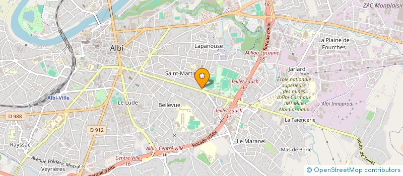 localisation de l'entreprise SCI SHABU à ALBI