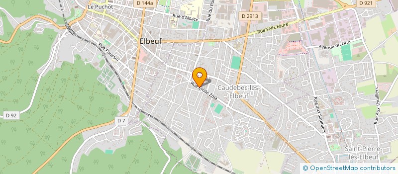 localisation de l'entreprise SCI SHAJ  CAUDEBEC-LES-ELBEUF