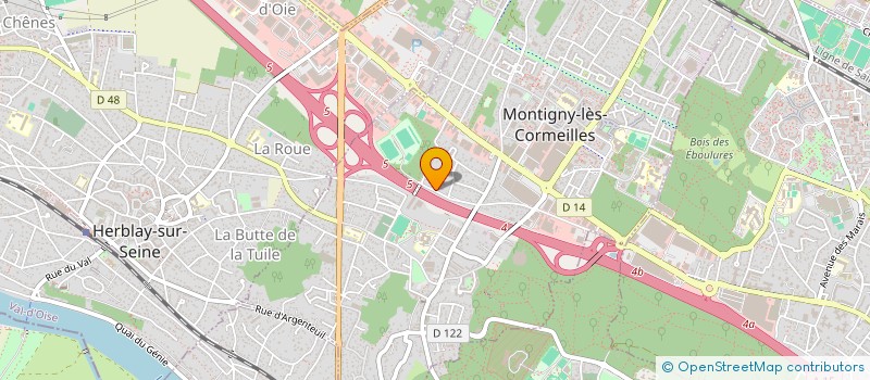 localisation de l'entreprise SCI SHAJER 95  MONTIGNY-LES-CORMEILLES