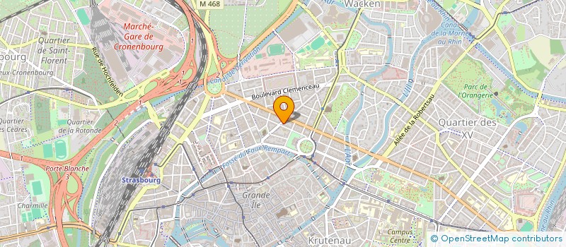 localisation de l'entreprise SCI SHAK  STRASBOURG