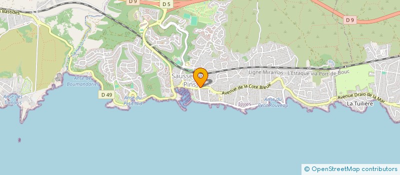 localisation de l'entreprise SCI SHAKA  SAUSSET-LES-PINS