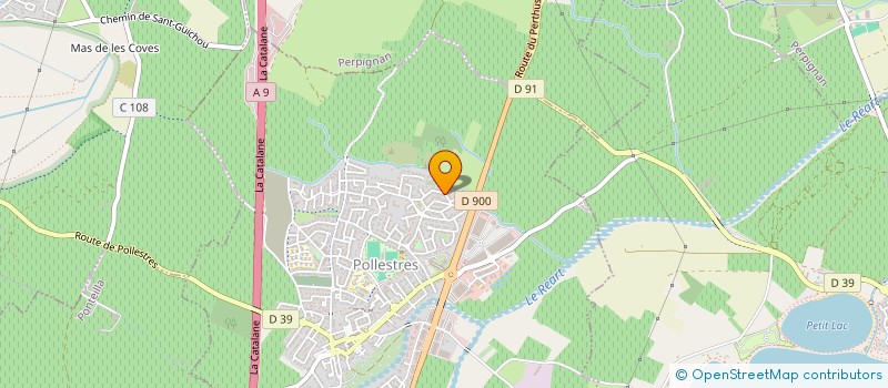 localisation de l'entreprise SCI SHAKE  POLLESTRES