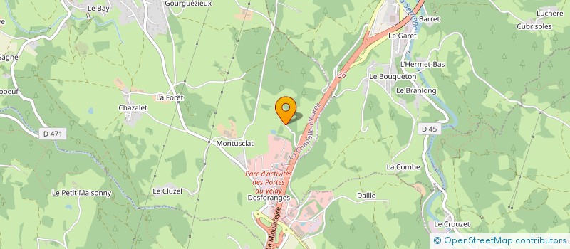 localisation de l'entreprise SCI SHAKED  LA CHAPELLE-D'AUREC