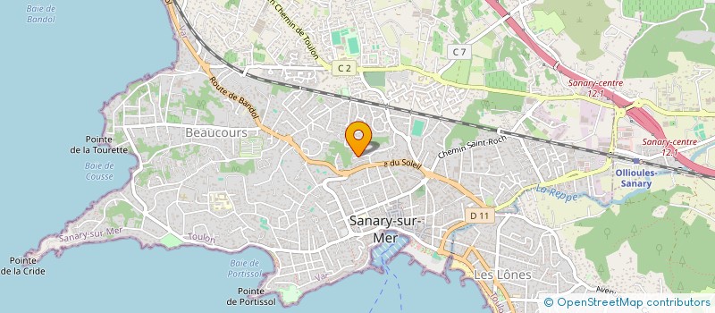 localisation de l'entreprise SCI SHALIMAR à SANARY-SUR-MER