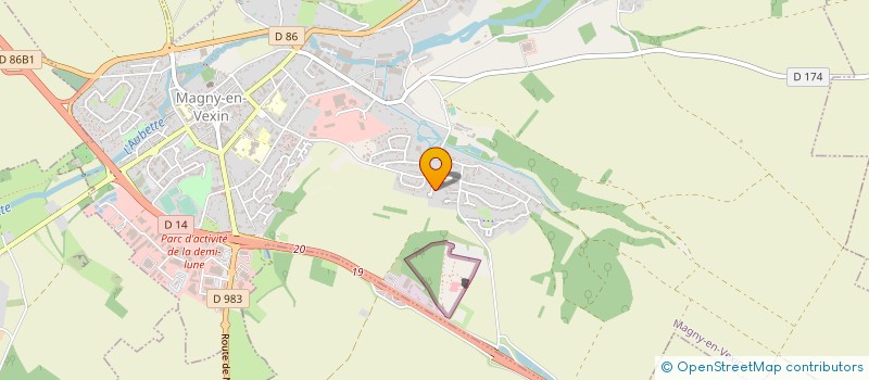 localisation de l'entreprise SCI SHAMA.S.R  MAGNY-EN-VEXIN