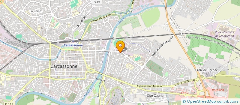 localisation de l'entreprise SCI SHAMAR à CARCASSONNE