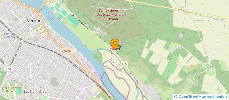 localisation de l'entreprise SCI SHAMSANTOSYA  GIVERNY