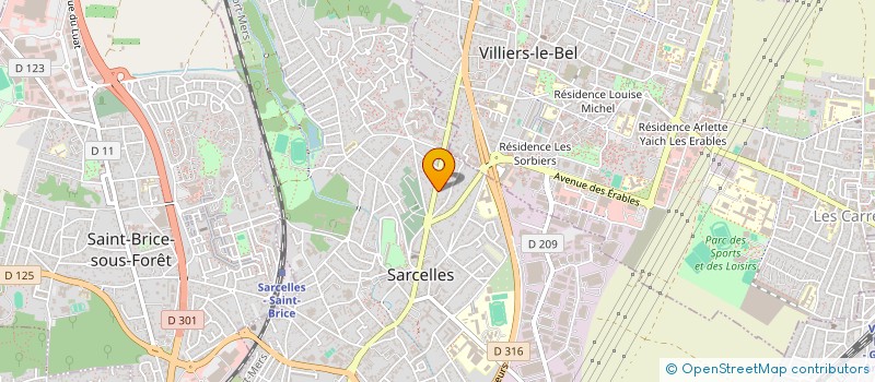 localisation de l'entreprise SCI SHANE à SARCELLES