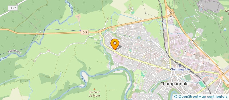 localisation de l'entreprise SCI SHANFIO  CHAMPAGNOLE