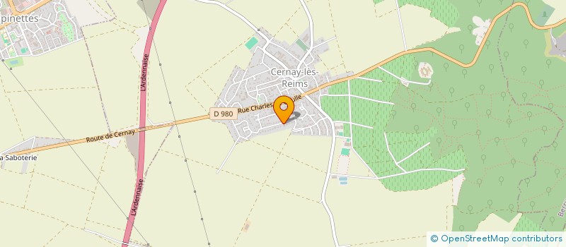 localisation de l'entreprise SCI SHANGRI-LA  REIMS