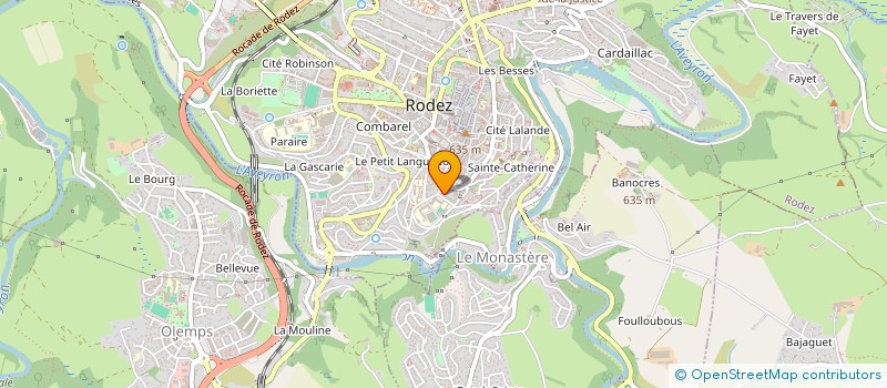 localisation de l'entreprise SCI SHANGRI LA  RODEZ