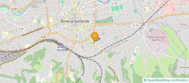 localisation de l'entreprise SCI SHANTI  BRIVE-LA-GAILLARDE