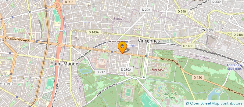 localisation de l'entreprise SCI SHANY RAGONEZ à VINCENNES