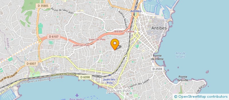 localisation de l'entreprise SCI SHAOLIN à ANTIBES