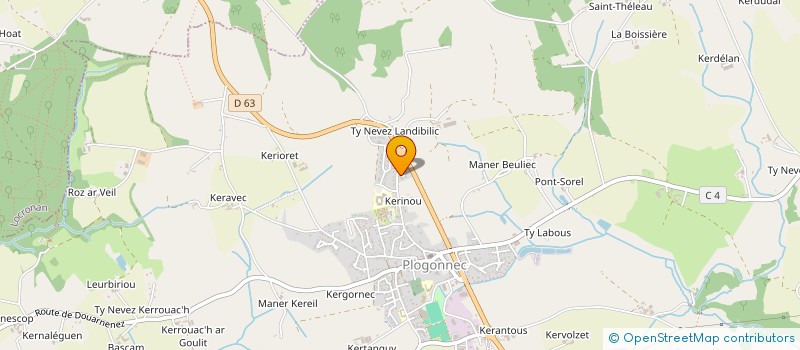 localisation de l'entreprise SCI SHARMA  PLOGONNEC