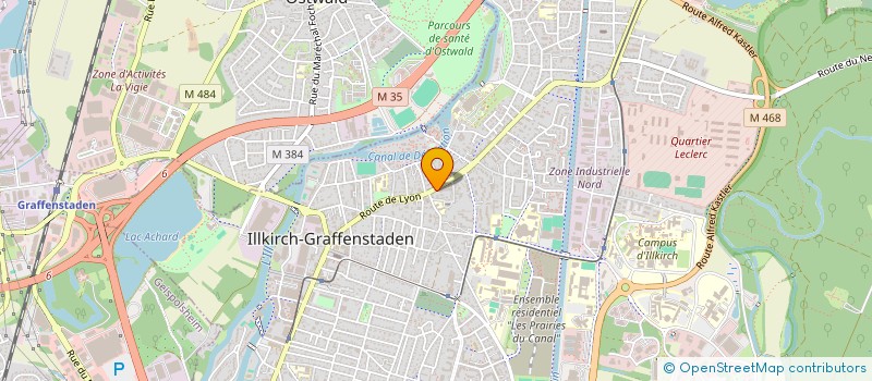localisation de l'entreprise SCI SHARMA II  ILLKIRCH-GRAFFENSTADEN