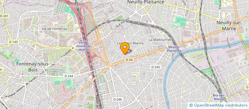 localisation de l'entreprise SCI SHARUJAN  LE PERREUX-SUR-MARNE