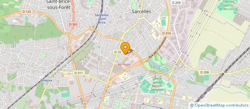 localisation de l'entreprise SCI SHAYOR  SARCELLES