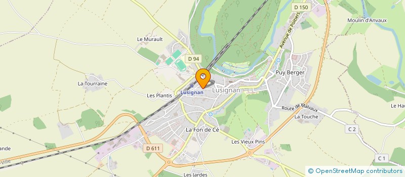 localisation de l'entreprise SCI SHBM  LUSIGNAN