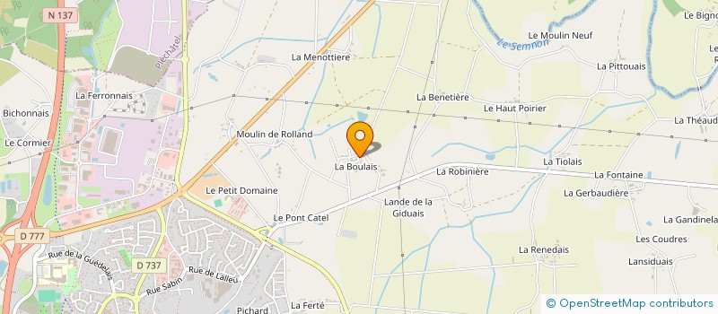 localisation de l'entreprise SCI SHEED  BAIN-DE-BRETAGNE