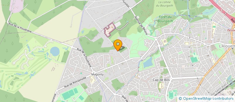 localisation de l'entreprise SCI SHELBY  PESSAC