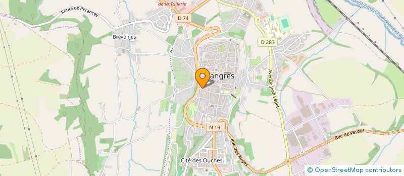 localisation de l'entreprise SCI SHELBY à LANGRES