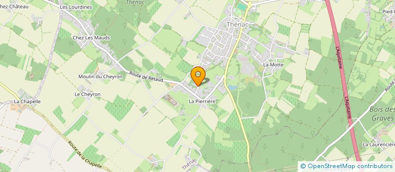 localisation de l'entreprise SCI SHELTER  THENAC