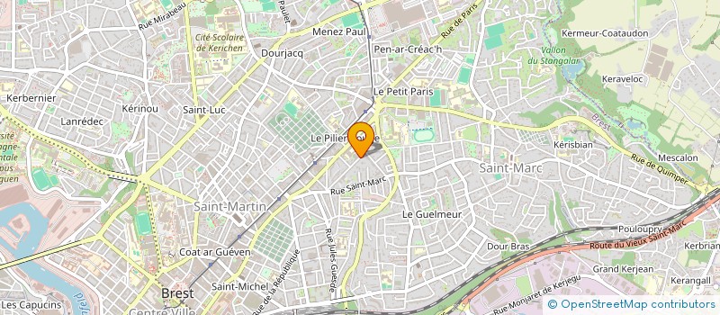 localisation de l'entreprise SCI SHELTER  BREST