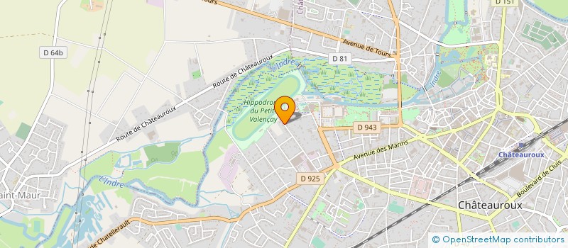 localisation de l'entreprise SCI SHELTON MIMOSAS à CHATEAUROUX