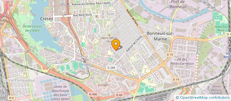localisation de l'entreprise SCI SHEM à BONNEUIL-SUR-MARNE