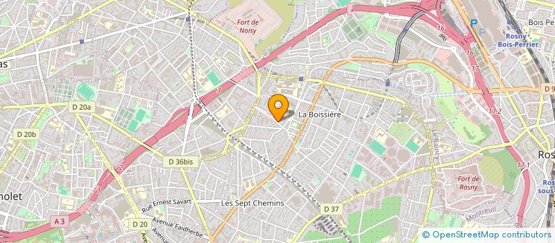 localisation de l'entreprise SCI SHEMSY  MONTREUIL
