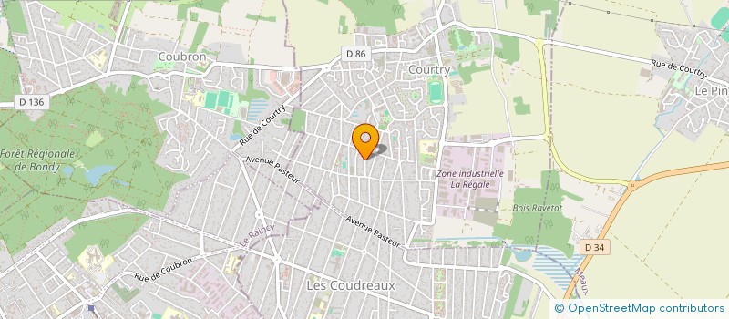 localisation de l'entreprise SCI SHERA à COURTRY