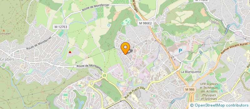 localisation de l'entreprise SCI SHERAZADE  GRABELS