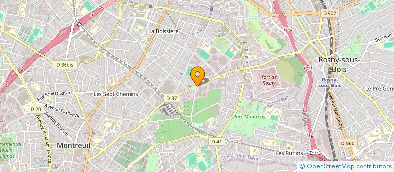 localisation de l'entreprise SCI SHERINE 93  MONTREUIL