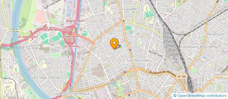 localisation de l'entreprise SCI SHERISAB à TOULOUSE