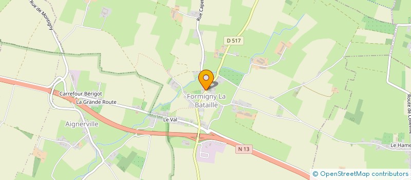 localisation de l'entreprise SCI SHERMAN IMMO  FORMIGNY LA BATAILLE