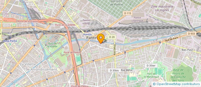 localisation de l'entreprise SCI SHERS IMMO  PANTIN