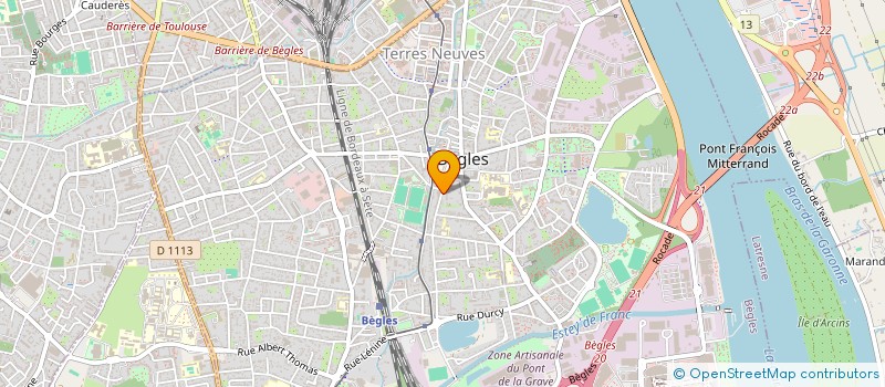 localisation de l'entreprise SCI SHEZ à BEGLES
