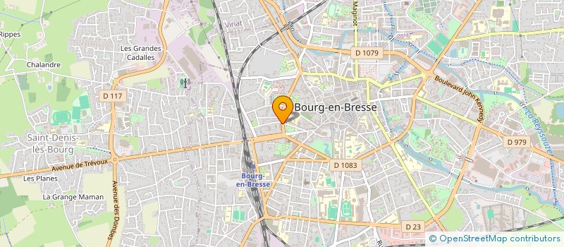 localisation de l'entreprise SCI SHFP à BOURG-EN-BRESSE